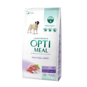 OPTIMEAL - Dry dog food for adult dogs of small breeds - DUCK 1.5 kg
