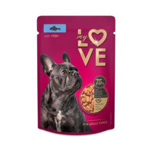 MYLOVE Yγρή τροφή για Ενήλικους Σκύλους ΜΕ ΨΑΡΙ 100gr