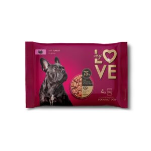 MY LOVE Multipack 4x85gr για σκύλους ΜΕ ΓΑΛΟΠΟΥΛΑ 4 x 100gr